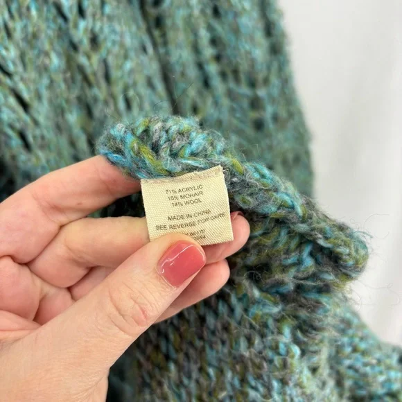 Free People Knit Duster Cardigan Boho Long Sweater Women’s Size Small bohemian - Picture 7 of 10